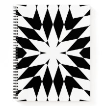Ilusión óptica geométrica moderna en blanco y negr