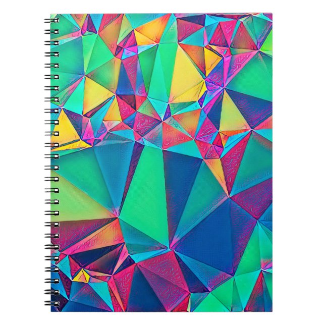 Cuaderno Ilustración 3D. Fondo abstracto de moda. Color (Frente)