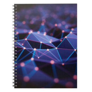 Cuaderno ilustracion 3D. Resumen de fondo, conexión a