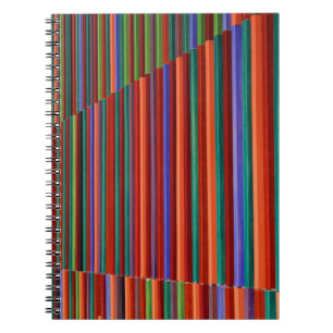 Cuaderno Ilustracion a rayas multicolor