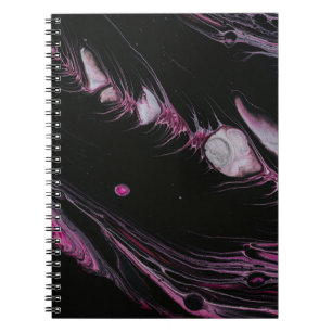 Cuaderno Ilustracion abstracto púrpura y negro