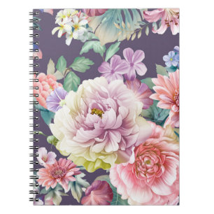 Cuaderno Ilustracion acuarela con flores. Big Set acuático