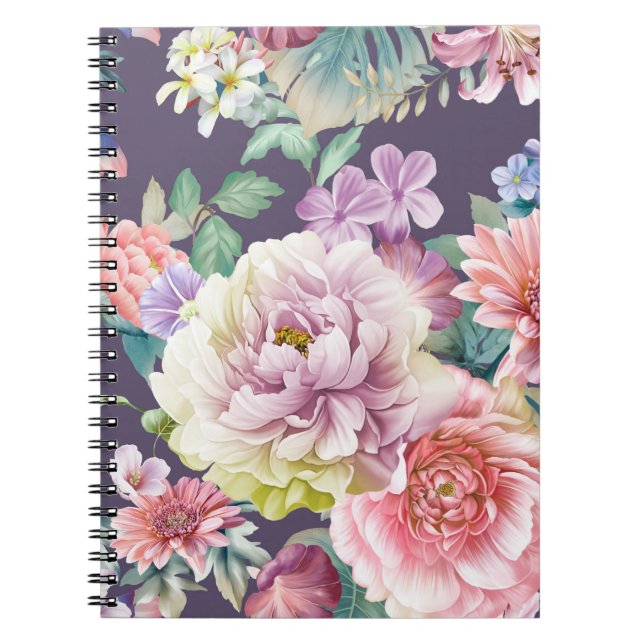 Cuaderno Ilustracion acuarela con flores. Big Set acuático (Frente)