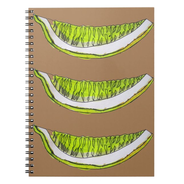 Cuaderno Ilustracion acuarela de fruta de limón (Frente)