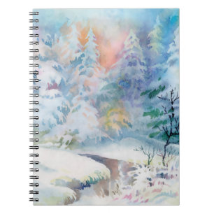 Cuaderno Ilustracion acuático de invierno