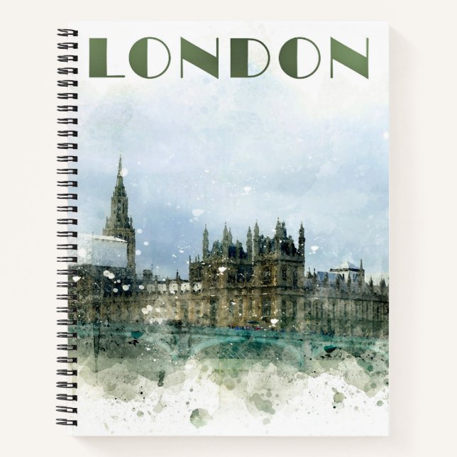 Cuaderno Ilustracion acuático de Londres