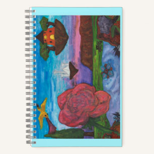 Cuaderno Ilustracion acuático Fantasy Rosa Dream Art
