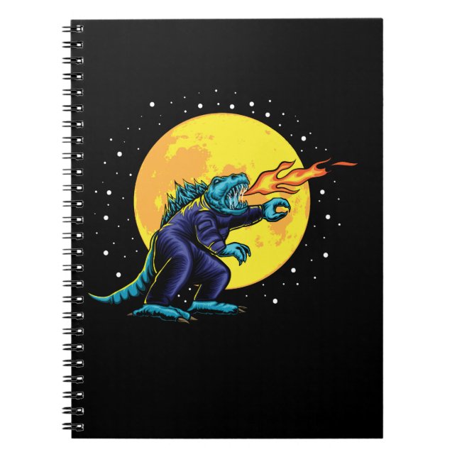 Cuaderno ilustracion astro godzilla con diseño (Frente)