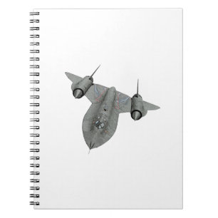 Cuaderno Ilustracion blanco y negro del mirlo SR71