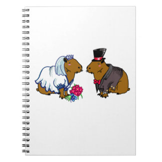 Cuaderno Ilustracion Boda Capybara Bride y Groom Cute