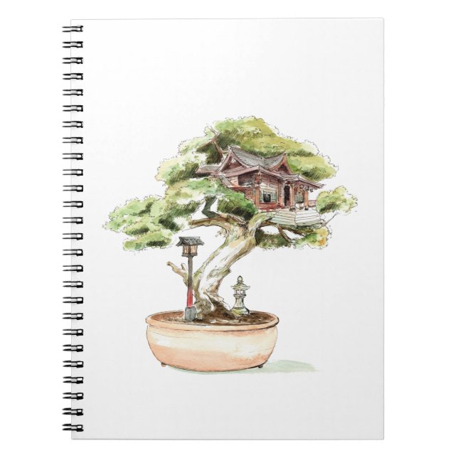 Cuaderno Ilustracion Bonsai Tree (Frente)