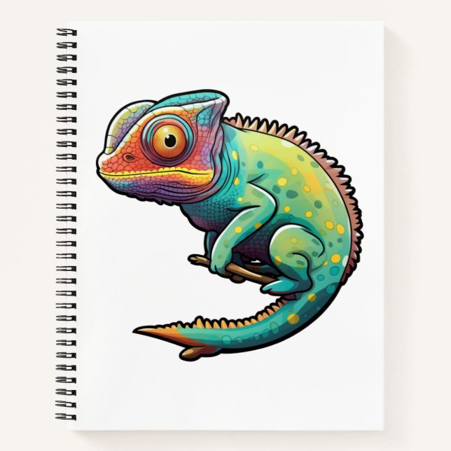 Cuaderno ilustracion chameleon personalizado (Anverso)