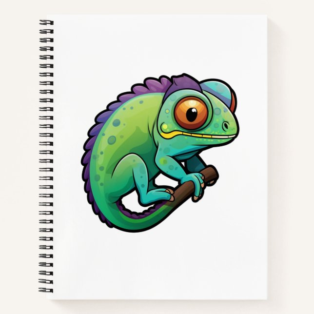 Cuaderno ilustracion chameleon personalizado (Anverso)