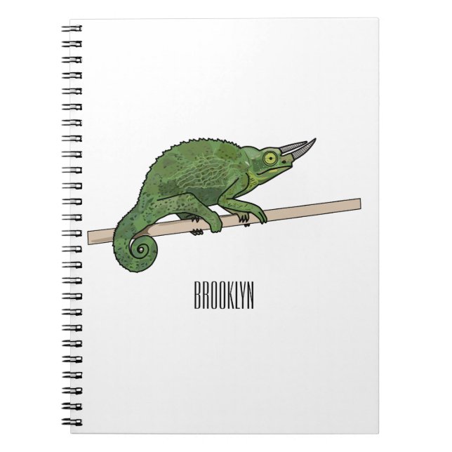 Cuaderno Ilustracion chameleon personalizado de Jackson (Frente)