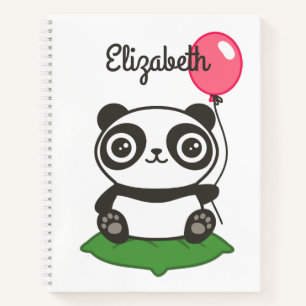 Cuaderno Ilustracion Cute Panda
