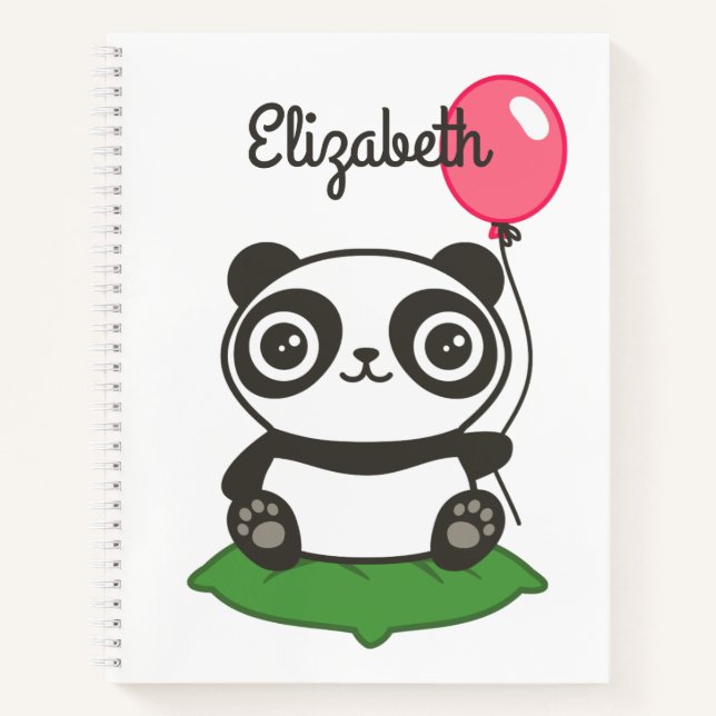 Cuaderno Ilustracion Cute Panda (Anverso)