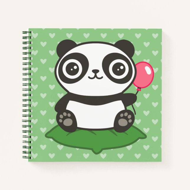 Cuaderno Ilustracion Cute Panda (Anverso)