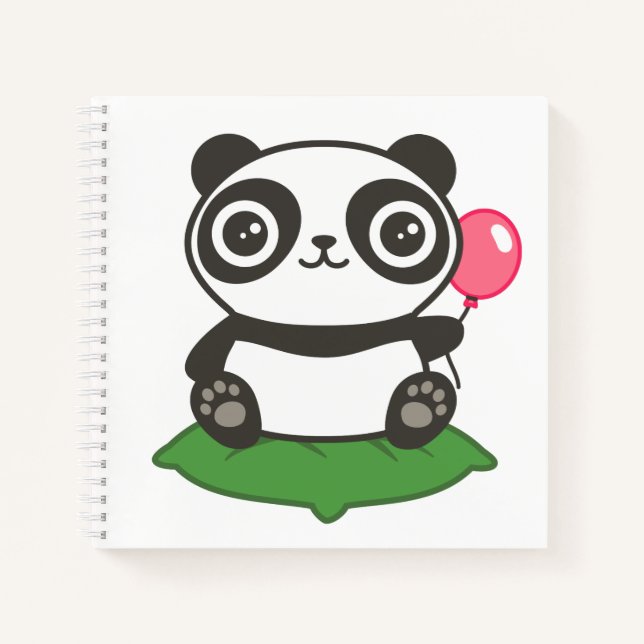 Cuaderno Ilustracion Cute Panda (Anverso)