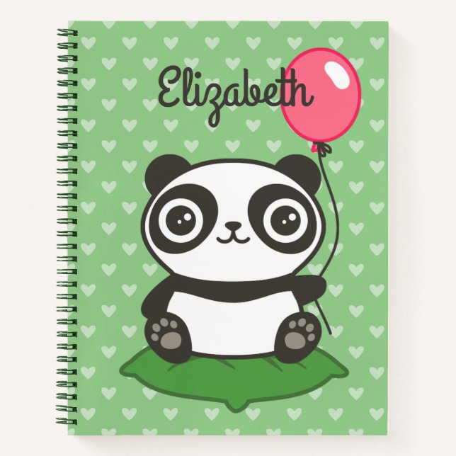 Cuaderno Ilustracion Cute Panda (Anverso)