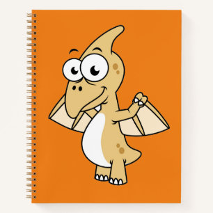 Cuaderno Ilustracion Cuto De Un Pterodáctilo. 2
