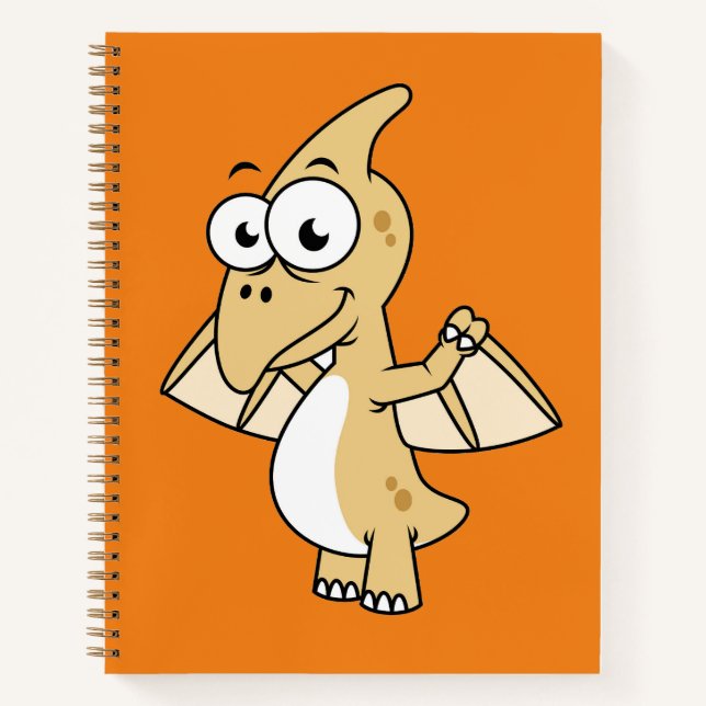Cuaderno Ilustracion Cuto De Un Pterodáctilo. 2 (Anverso)