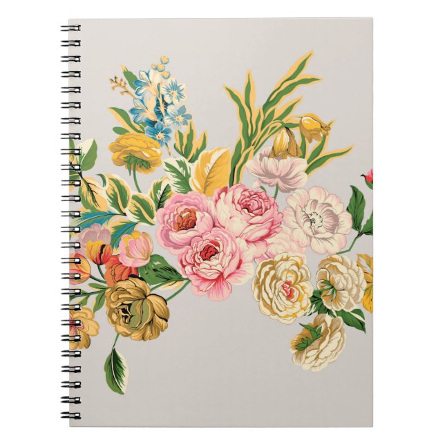 Cuaderno Ilustracion de acuarela de flores digitales. Manua (Frente)