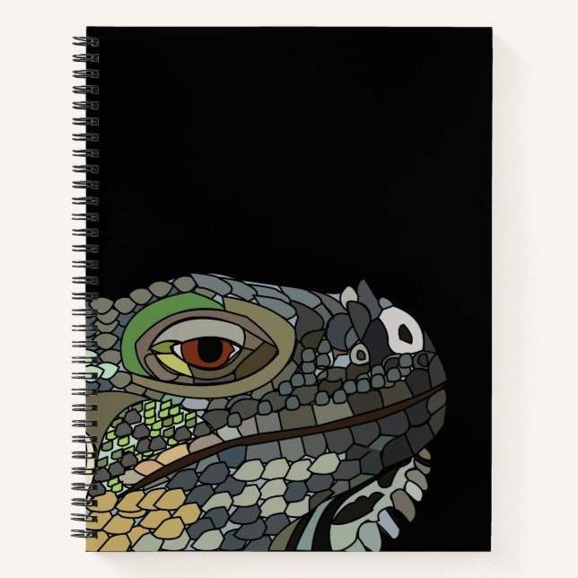 Cuaderno Ilustracion de animales Iguana Lizard (Anverso)