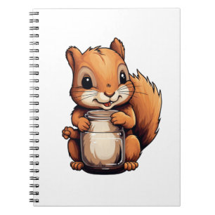 Cuaderno ilustracion de ardilla personalizado