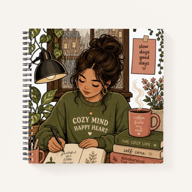 Cuaderno Ilustración de Autocuidado Cottagecore (Anverso)