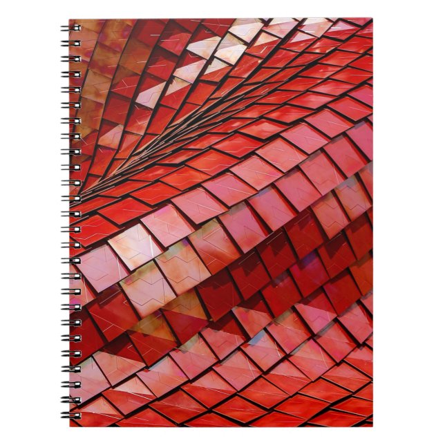 Cuaderno Ilustracion de azulejos rojos (Frente)