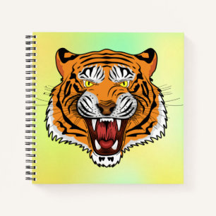 Cuaderno Ilustración de Cabeza de Tigre Feroz-24327 Sudader