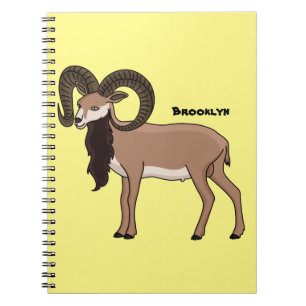 Cuaderno Ilustracion de cabra de Mouflon