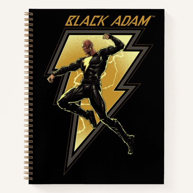 Cuaderno Ilustracion de caracteres Black Adam Lightning Bol (Anverso)