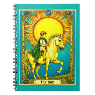 Cuaderno Ilustración de Carta de Tarot, El Sol