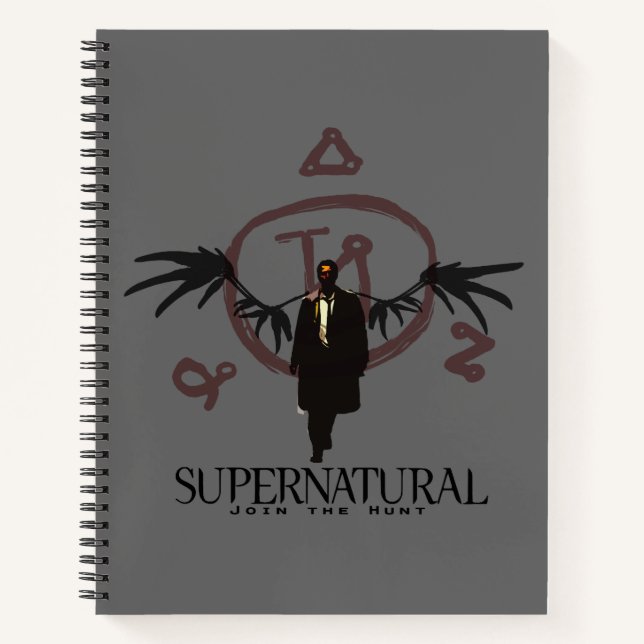 Cuaderno Ilustracion de Castiel supernatural (Anverso)