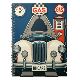Cuaderno Ilustracion de coches antiguos