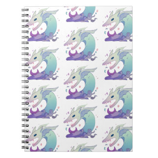 Cuaderno Ilustración de Criatura Marina Pastel