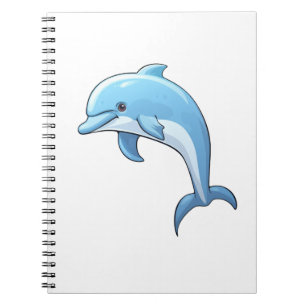 Cuaderno ilustracion de delfín personalizado