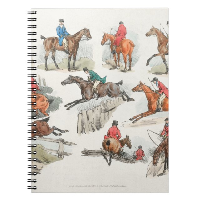 Cuaderno Ilustracion de deportistas montados en Sporting Sk (Frente)