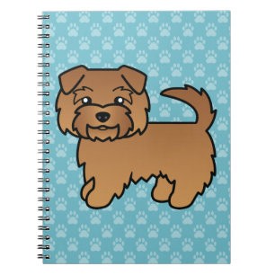 Cuaderno Ilustración de dibujos animados de perro terrier r