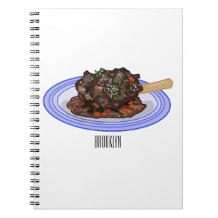 Cuaderno Ilustración de dibujos animados de pierna de corde
