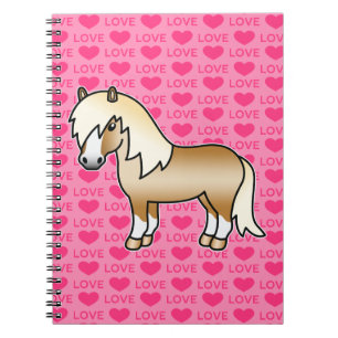 Cuaderno Ilustración de dibujos animados de poni Shetland P