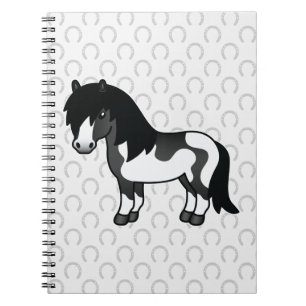 Cuaderno Ilustración de dibujos animados de poni Shetland P