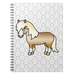 Cuaderno Ilustración de dibujos animados de poni Shetland P