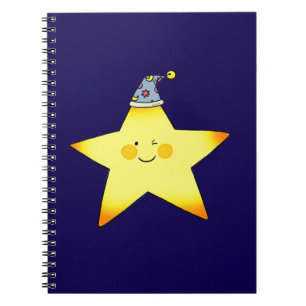 Cuaderno Ilustración de dibujos animados de una estrella do