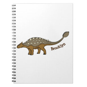 Cuaderno Ilustracion de dinosaurios blindados de Ankylosaur