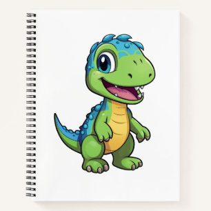 Cuaderno ilustracion de dinosaurios personalizados