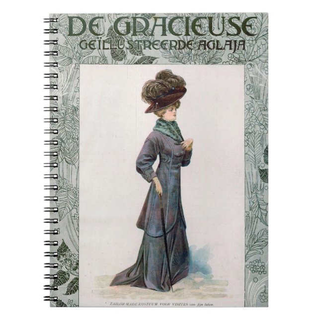 Cuaderno Ilustracion de diseño de moda de las damas de époc (Frente)