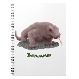 Cuaderno Ilustracion de dragón de Komodo