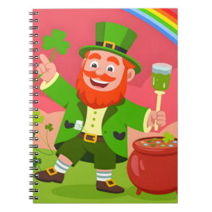 Cuaderno Ilustración de duende del día de San Patricio